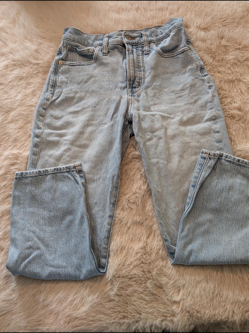 Madewell Light Blue Straight-Leg Jeans